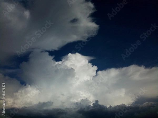 Fototapeta blue sky with cloud,Before rain
