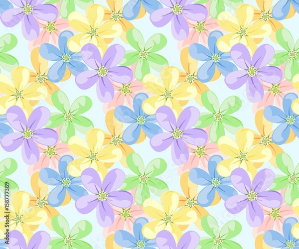 Fototapeta Flower Icons for Seamless pattern