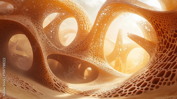 Fototapeta a fractal geometry desert