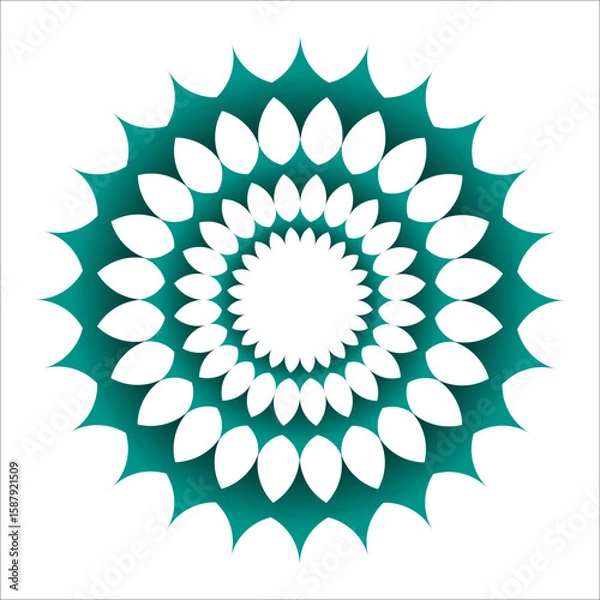 Obraz Geometric Mandala Floral Pattern Vector Design