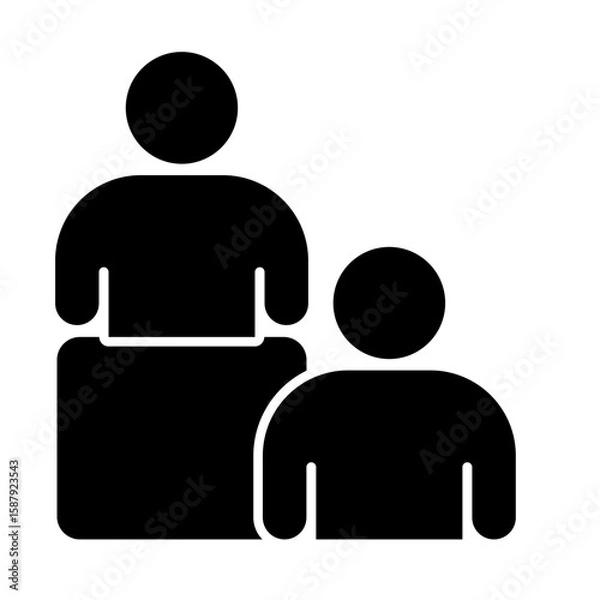 Fototapeta Mentor & Employee Development Icon