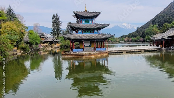 Obraz Black dragon pool