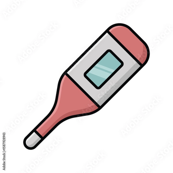 Obraz thermometer icon vector design template in white background