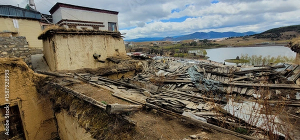 Obraz Ancient mud house