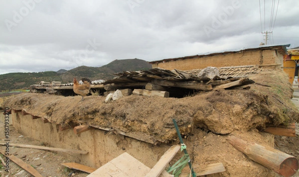 Obraz Ancient mud house