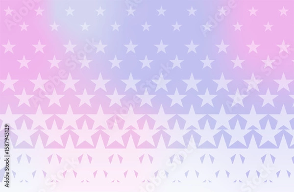 Fototapeta イラスト素材・星柄のグラデーション背景