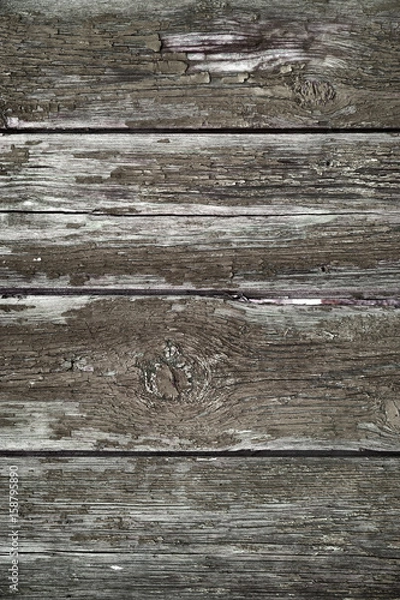 Fototapeta The old wood texture with natural patterns