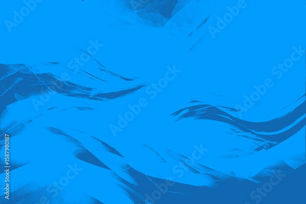 Fototapeta "A vibrant abstract background with fluid watercolor strokes in teal and gold, blending seamlessly with geometric shapes on textured canvas."

