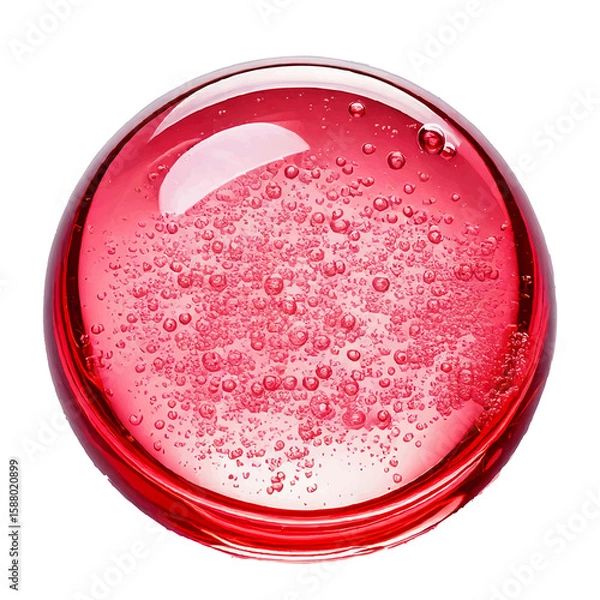 Fototapeta 赤い丸い潤いの雫の素材