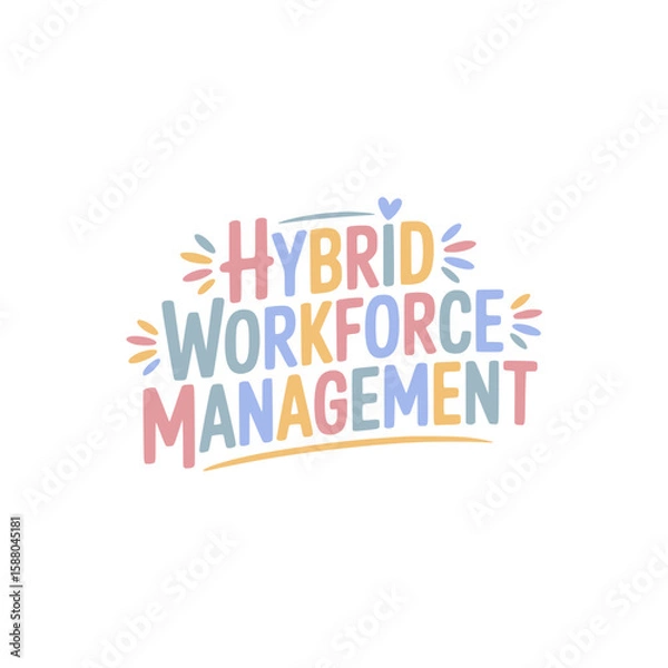 Fototapeta Hybrid Workforce Management Strategies