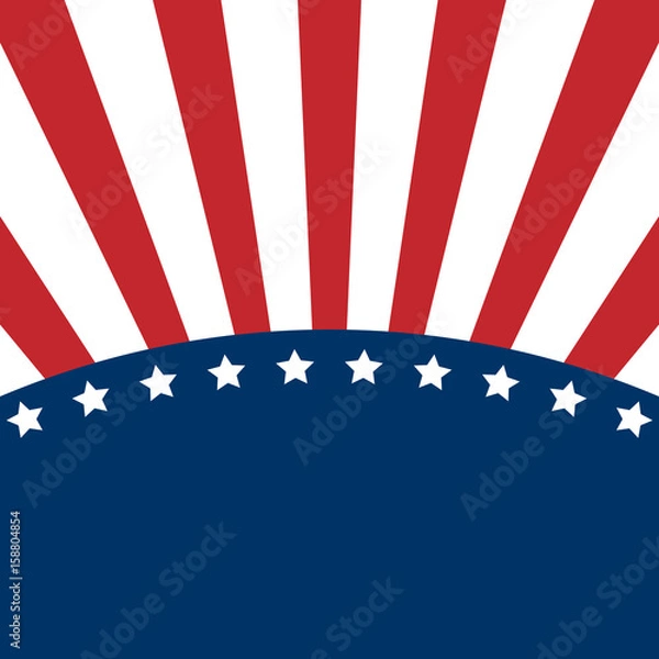 Obraz American Flag Design Vector