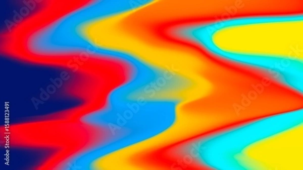 Obraz Vibrant Psychedelic Liquid Art. Colorful Fluid Glitch Abstract Background