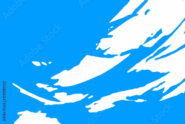Fototapeta "A vibrant abstract background with fluid watercolor strokes in teal and gold, blending seamlessly with geometric shapes on textured canvas."

