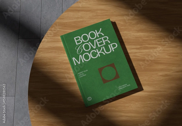 Obraz Book Cover on Table Mockup