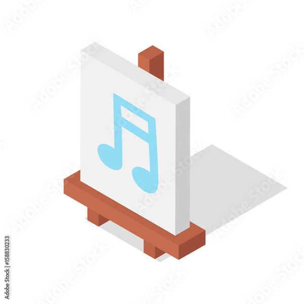 Obraz Easel vector illustration