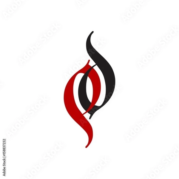 Obraz pd logo vector