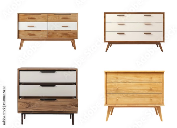 Fototapeta Dressers with transparent background