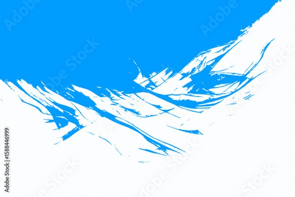 Obraz "A vibrant abstract background with swirling metallic gold and deep teal fluid shapes, blending organic watercolor textures with geometric line art on matte canvas."

