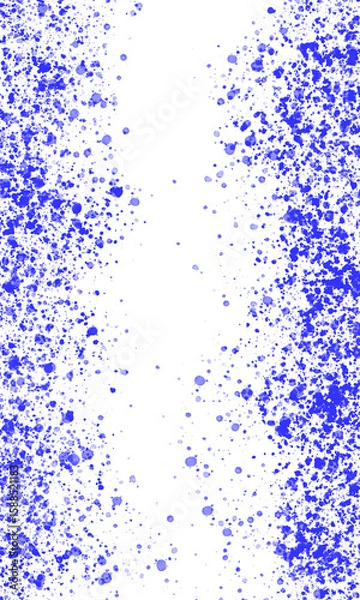 Fototapeta Abstract geometric composition with white rectangles on a vibrant blue background