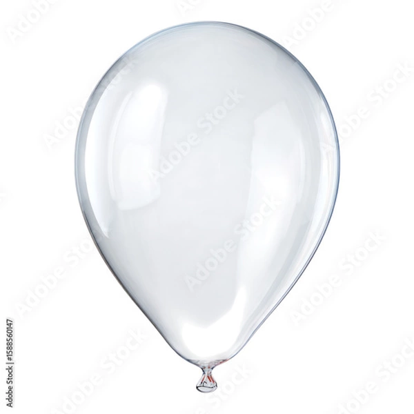 Obraz Isolated Transparent Balloon on Clean Background