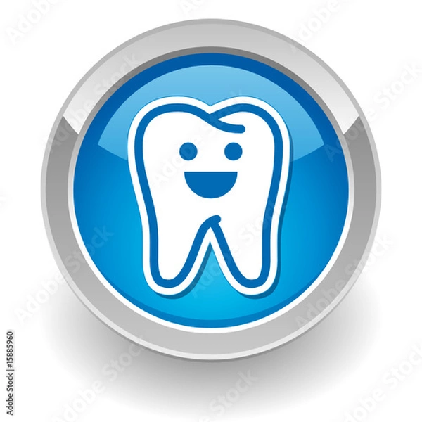 Obraz Dentist button