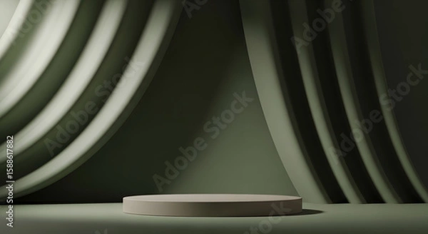 Obraz Architectural Curved Interior Scene