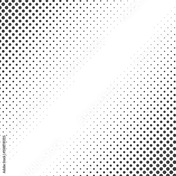 Fototapeta Halftone Dot Pattern with Gradient Effect