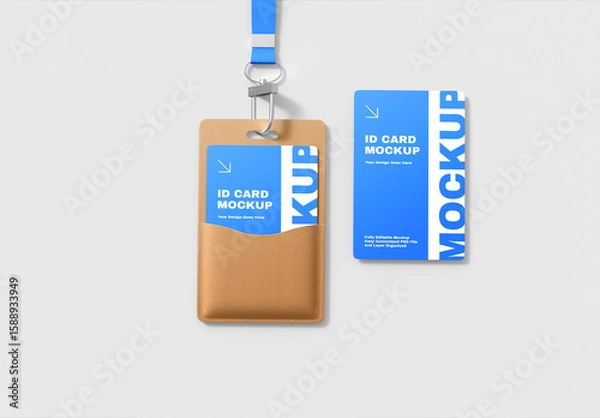 Fototapeta ID Card Mockup Design