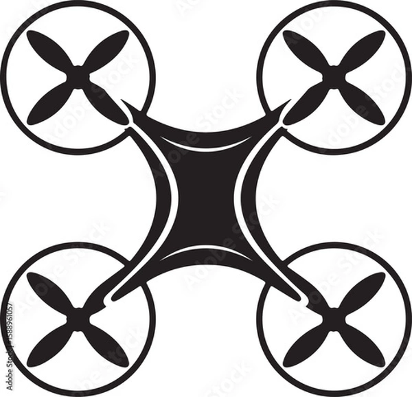 Fototapeta Flying Drone Silhouette Vector

Quadcopter Technology Illustration

Remote-Controlled Drone Design

Modern Drone in Flight Graphic

Aerial Drone Silhouette Art