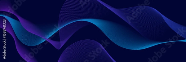 Fototapeta Abstract background design with blue and pink or purple diagonal line pattern. Horizontal vector format for digital luxury business banners, contemporary covers, premium luxury and elegance.