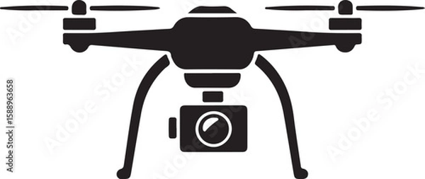 Fototapeta Flying Drone Silhouette Vector

Quadcopter Technology Illustration

Remote-Controlled Drone Design

Modern Drone in Flight Graphic

Aerial Drone Silhouette Art
