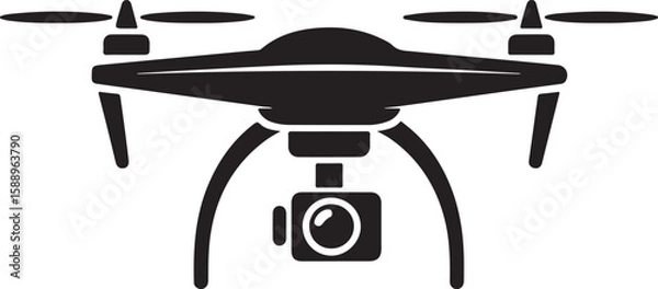 Fototapeta Flying Drone Silhouette Vector

Quadcopter Technology Illustration

Remote-Controlled Drone Design

Modern Drone in Flight Graphic

Aerial Drone Silhouette Art