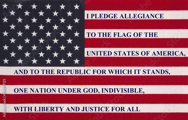 Obraz The pledge of allegiance