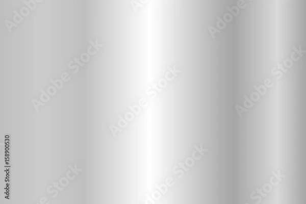 Obraz Realistic silver texture. Shiny metal foil gradient. Vector illustration