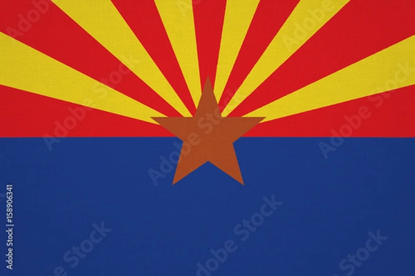 Obraz Arizona flag with fabric texture