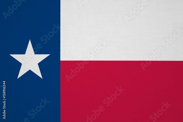 Obraz Texas flag with fabric texture