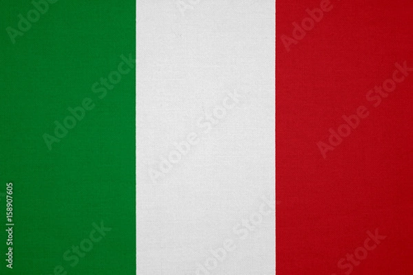 Obraz Italy flag with fabric texture