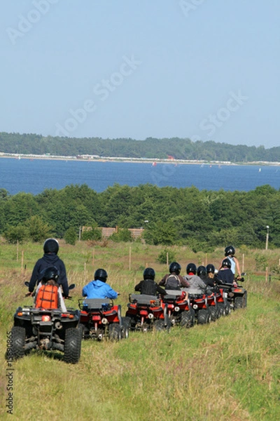 Obraz Buggy excursion at the seashore