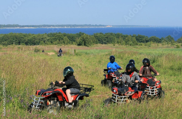 Obraz Buggy excursion at the seashore