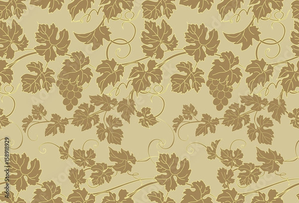 Fototapeta Seamless texture with vines.