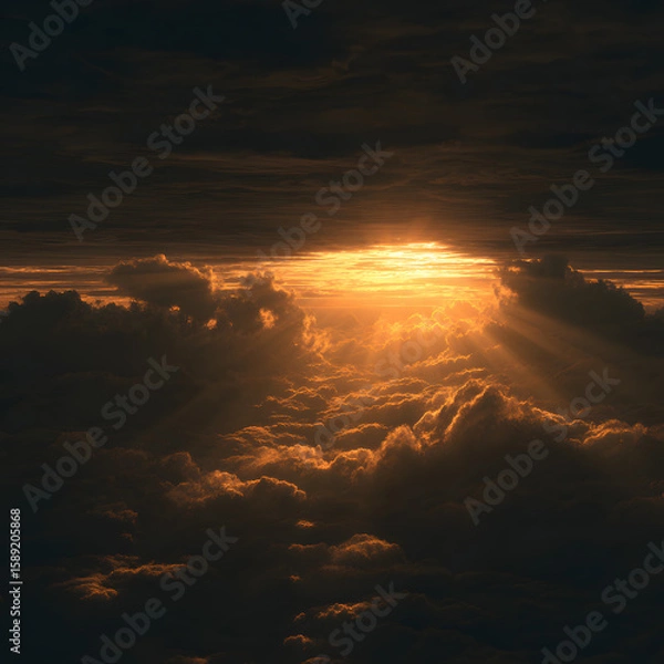 Obraz Abstract sunrise background, presentation,concept, magazine, powerpoint, website, marketing,