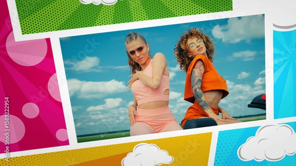 Obraz Comic Book Transitions	