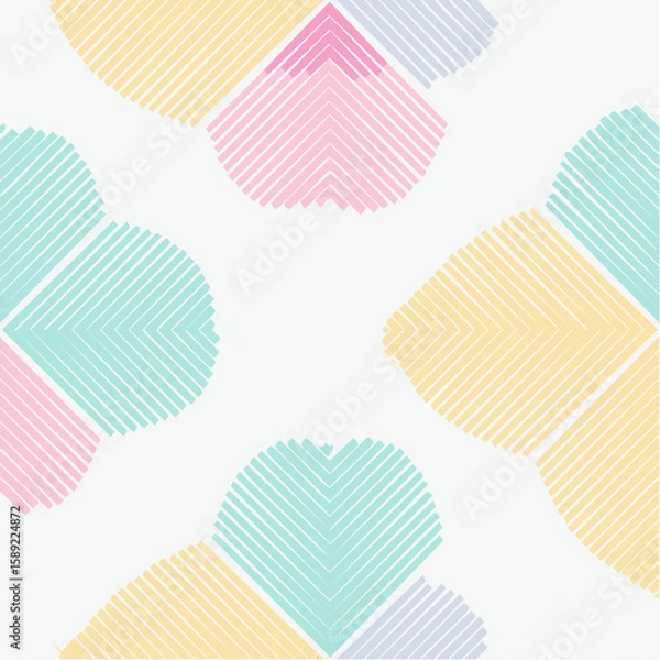 Fototapeta modern art vector geometric seamless pattern with diagonal fading lines