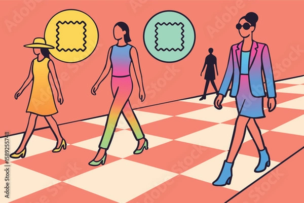 Fototapeta Smart Fashion Runway