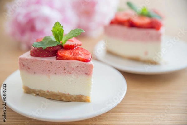 Fototapeta Erdbeertorte 