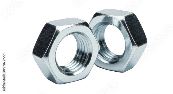 Fototapeta Isolated Two Metal Nuts