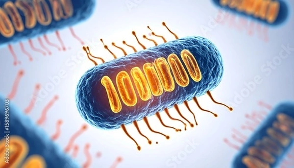 Obraz Microscopic bacteria in high detail