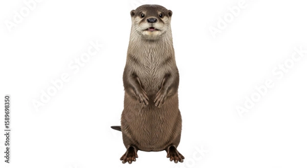 Fototapeta Isolated River Otter
