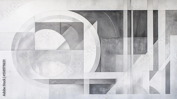 Fototapeta Architectural Vision Structured Geometric Composition Design