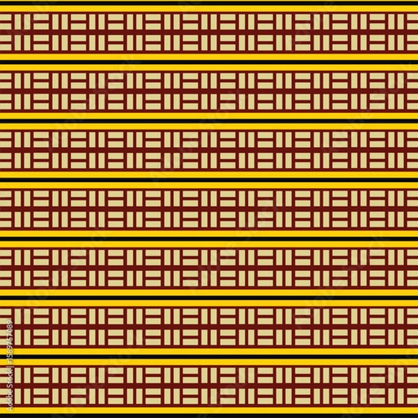 Fototapeta Minimalist Maze Style Vector Pattern Design